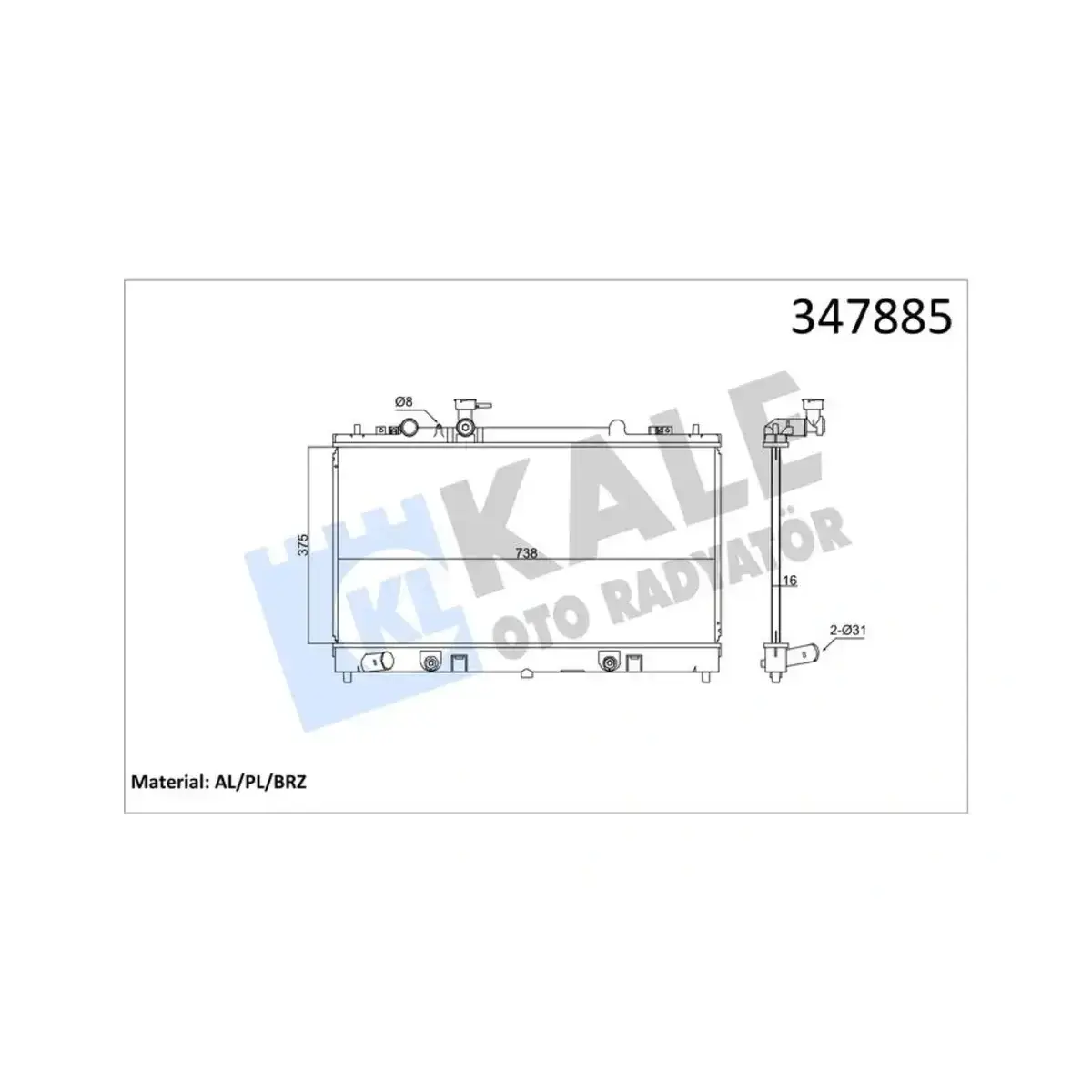 LF4K15200B RADYATOR 6 (AT) AL PL BRZ KALE