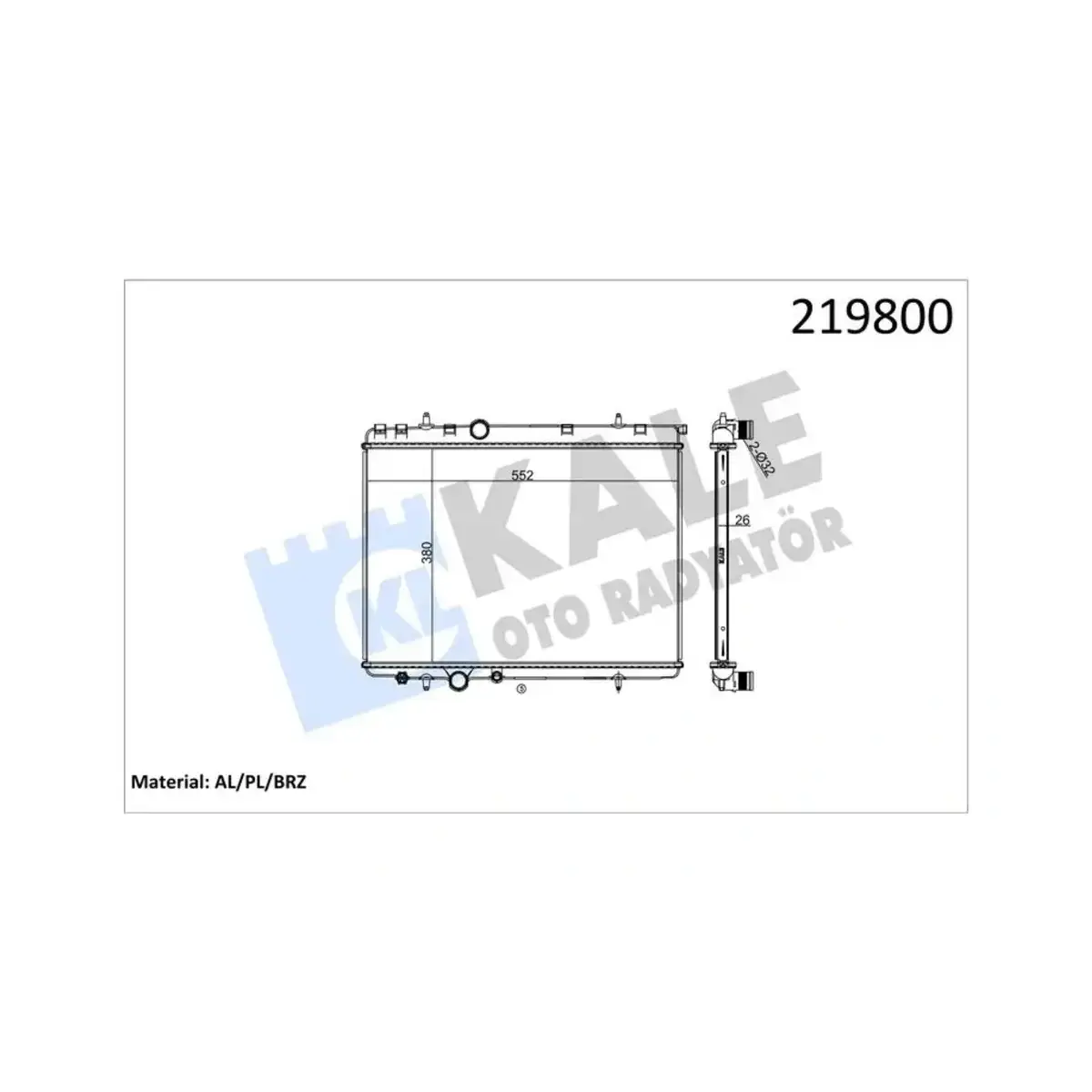 1330.40 RADYATOR P206 P307 XSARA 2.0I 16V (TAHLIYELI) (NAC) (MT) AL/PL/BRZ KALE 1330.40 RADYATOR P206 P307 XSARA 2.0I 16V (TAHLIYELI) (NAC) (MT) AL/PL/BRZ KALE