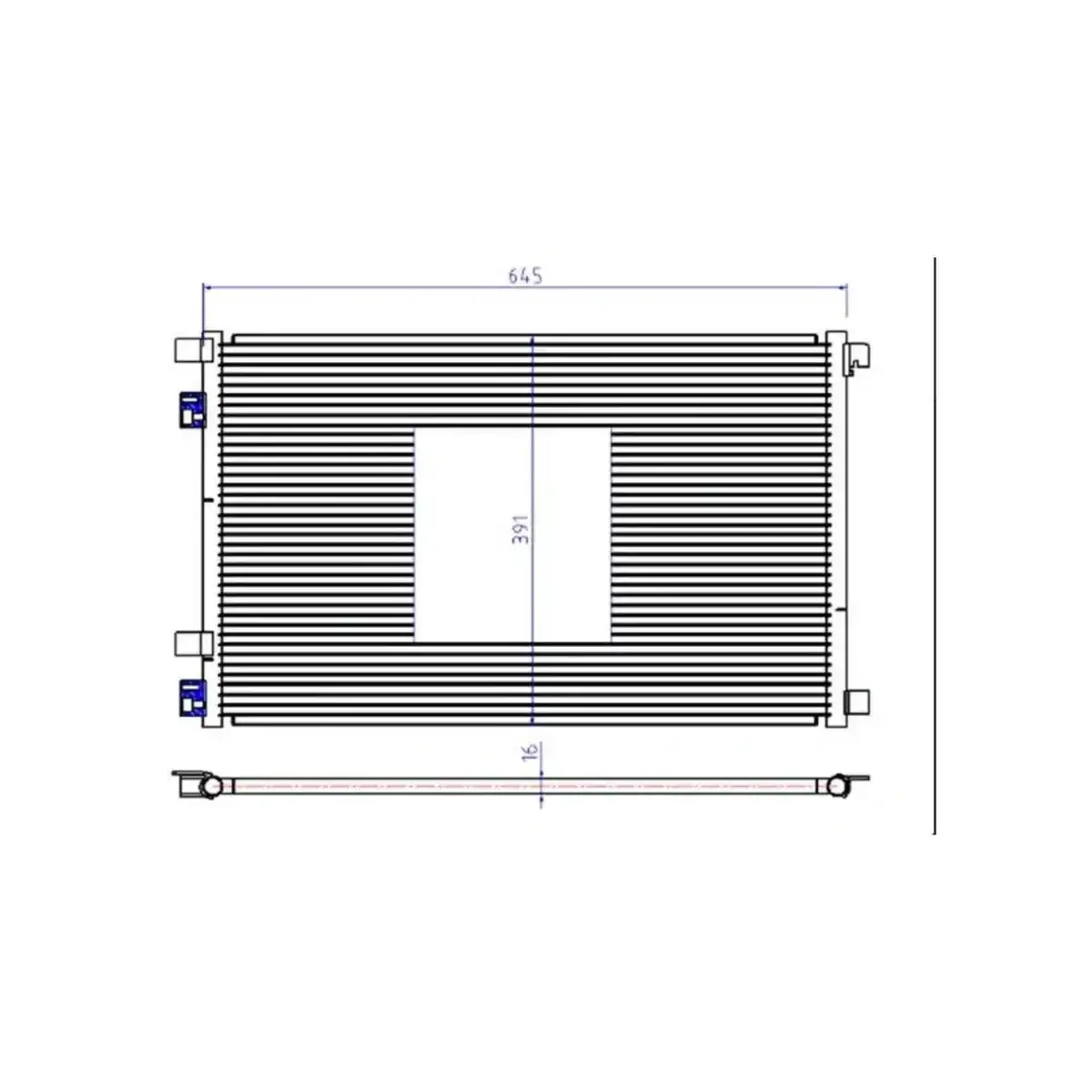 8200115543 KLIMA RADYATORU MEGANE II 2002 > ORIS