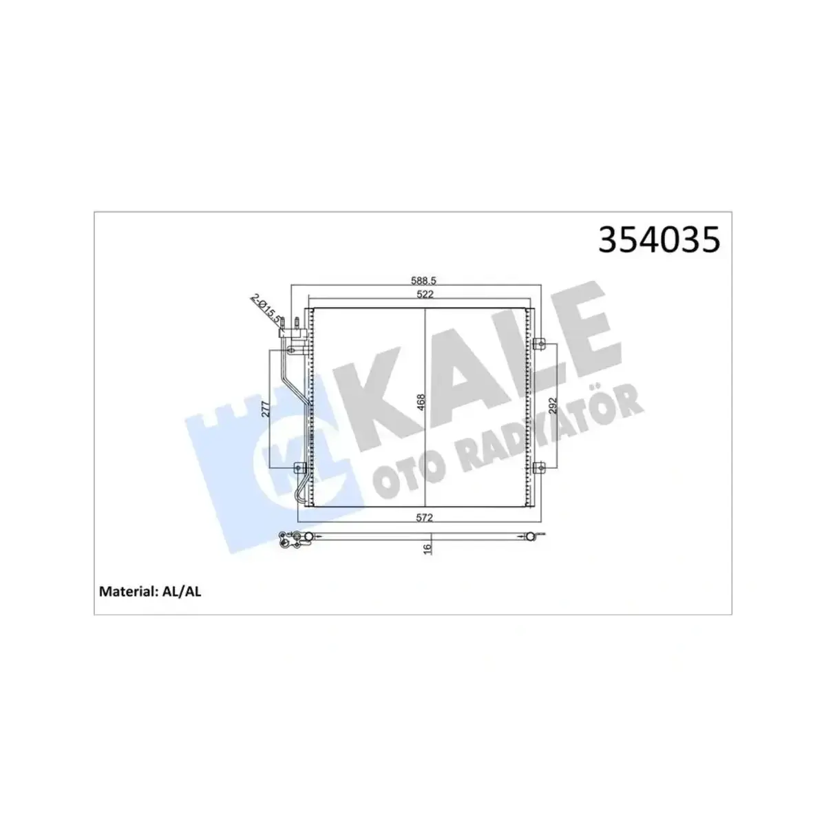 05143010AB KONDENSER JEEP CHEROKEE AL AL KALE