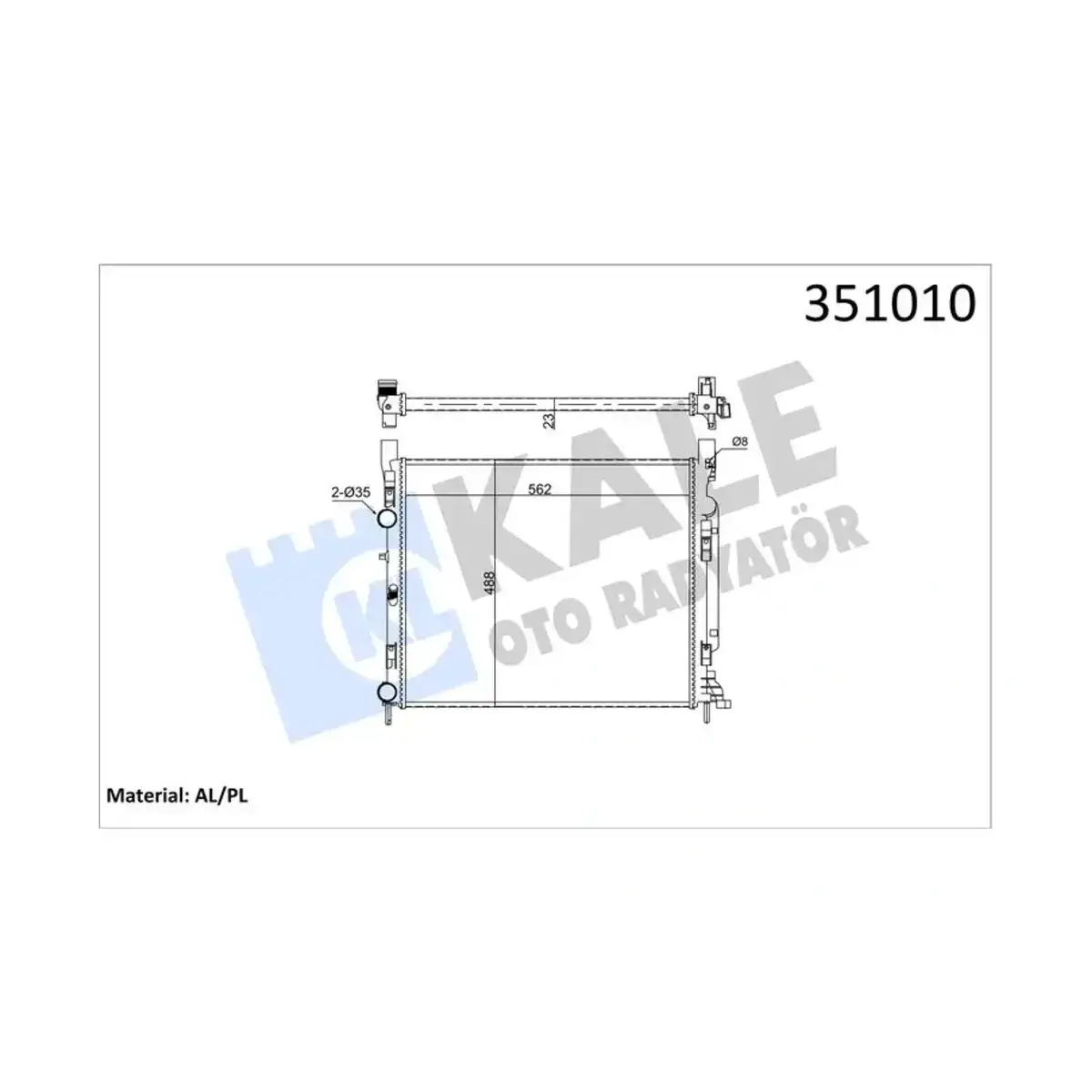 8200455801 RADYATOR KANGO GRAND KANGO KANGO EXPRESS KANGO BE BOP -CITAN AL PL BRZ KALE