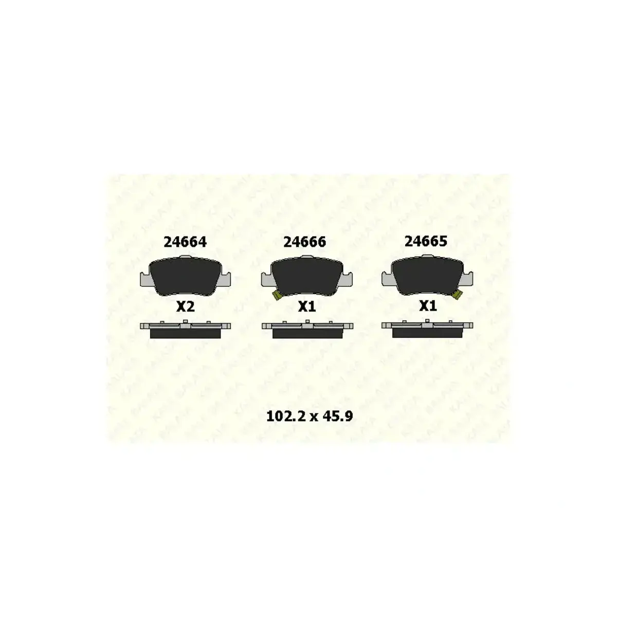 8660000770 FREN BALATASI ARKA AURIS 2007 - COROLLA 2004 - D4D (IKAZ KABLOSU+KLIPS) KALE BALATA 8660000770 FREN BALATASI ARKA AURIS 2007 - COROLLA 2004 - D4D (IKAZ KABLOSU+KLIPS) KALE BALATA