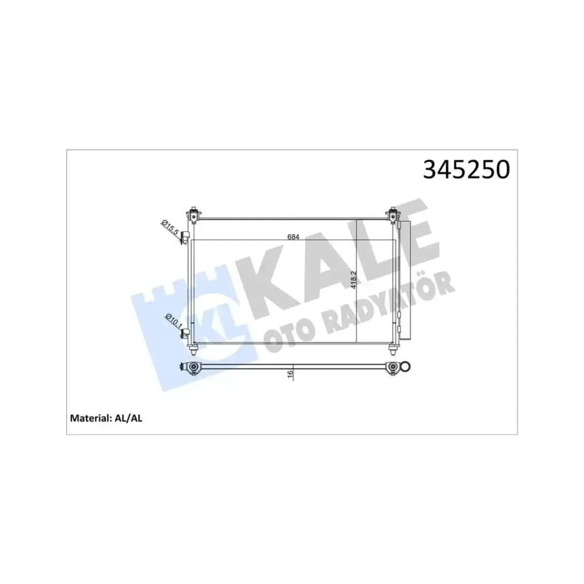 TD11-61-480 KONDENSER ACCENT ERA 1.4 (10+) MAZDA CX-9 3.5 3.7 (07+) AL AL KALE