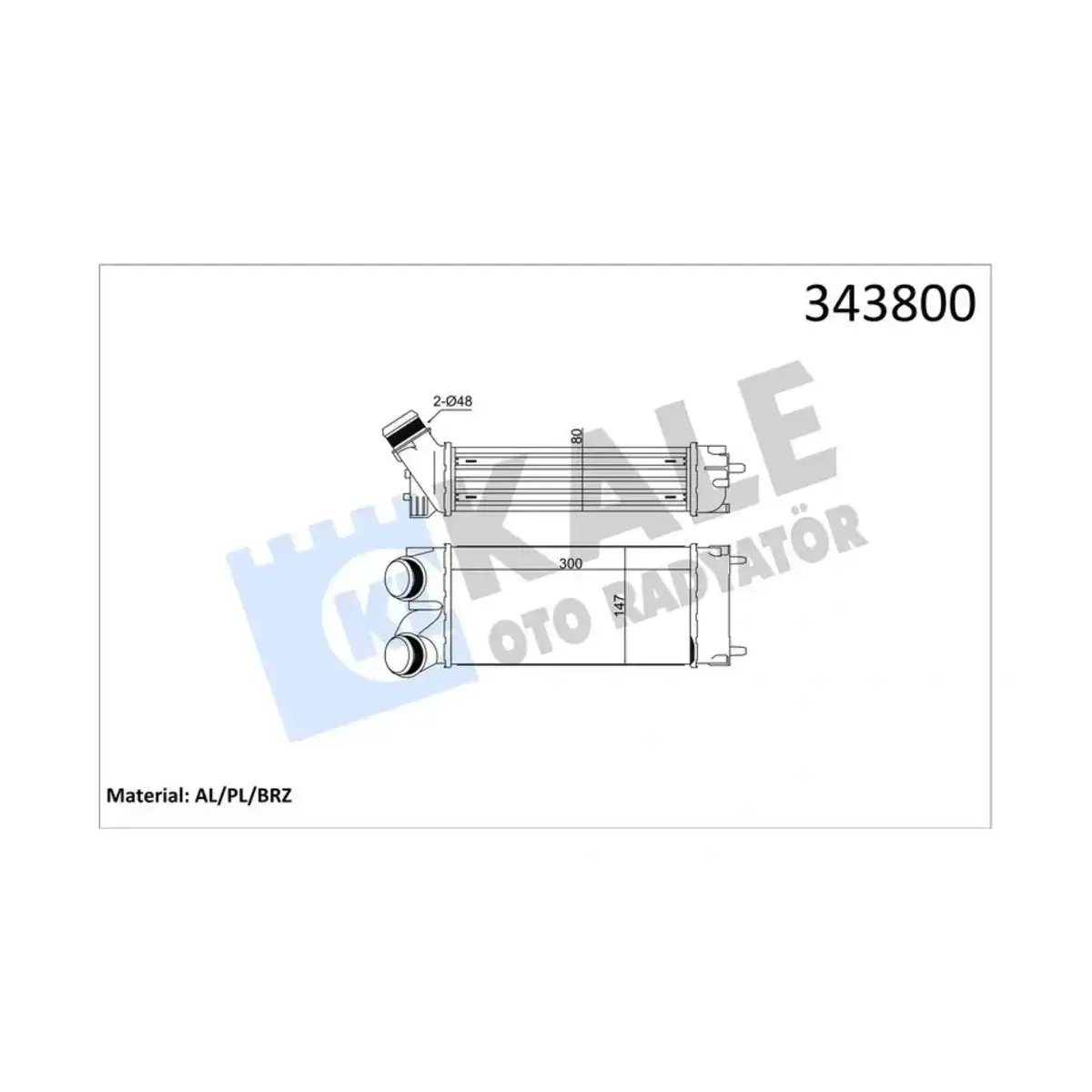 0384L4 INTERCOOLER BERLINGO III C4 C4 PICASSO PARTNER TEPEE (04+) 308 3008 5008 (07+) 1.6HDI AL PL BRZ KALE