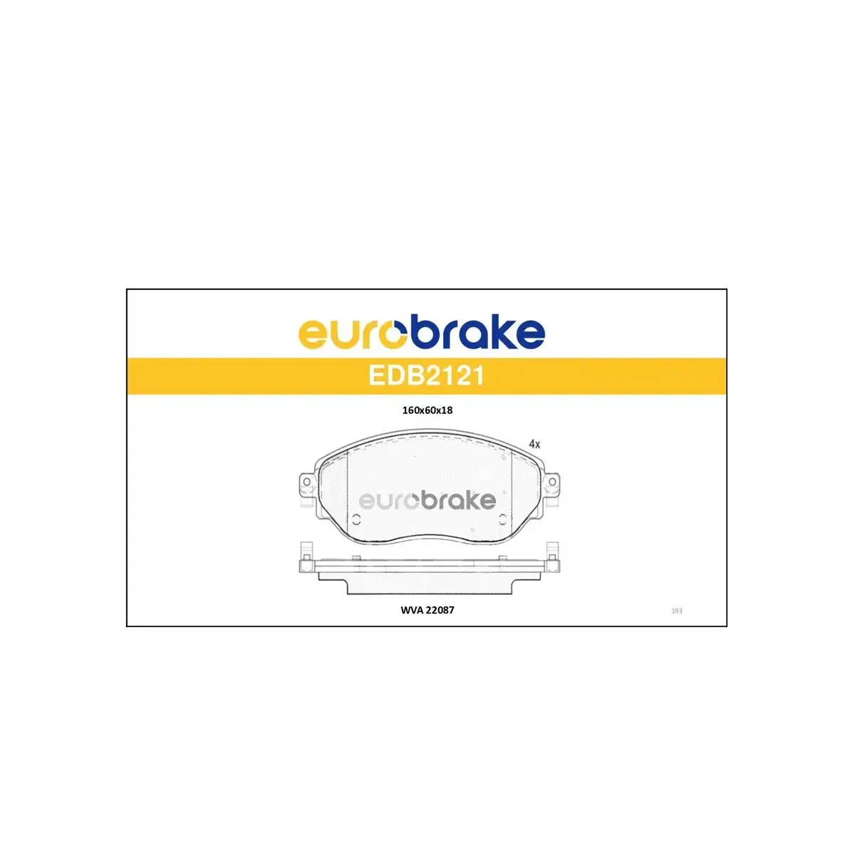 410608638R FREN BALATASI ON TRAFIC III VIVARO 14=> EUROBRAKE