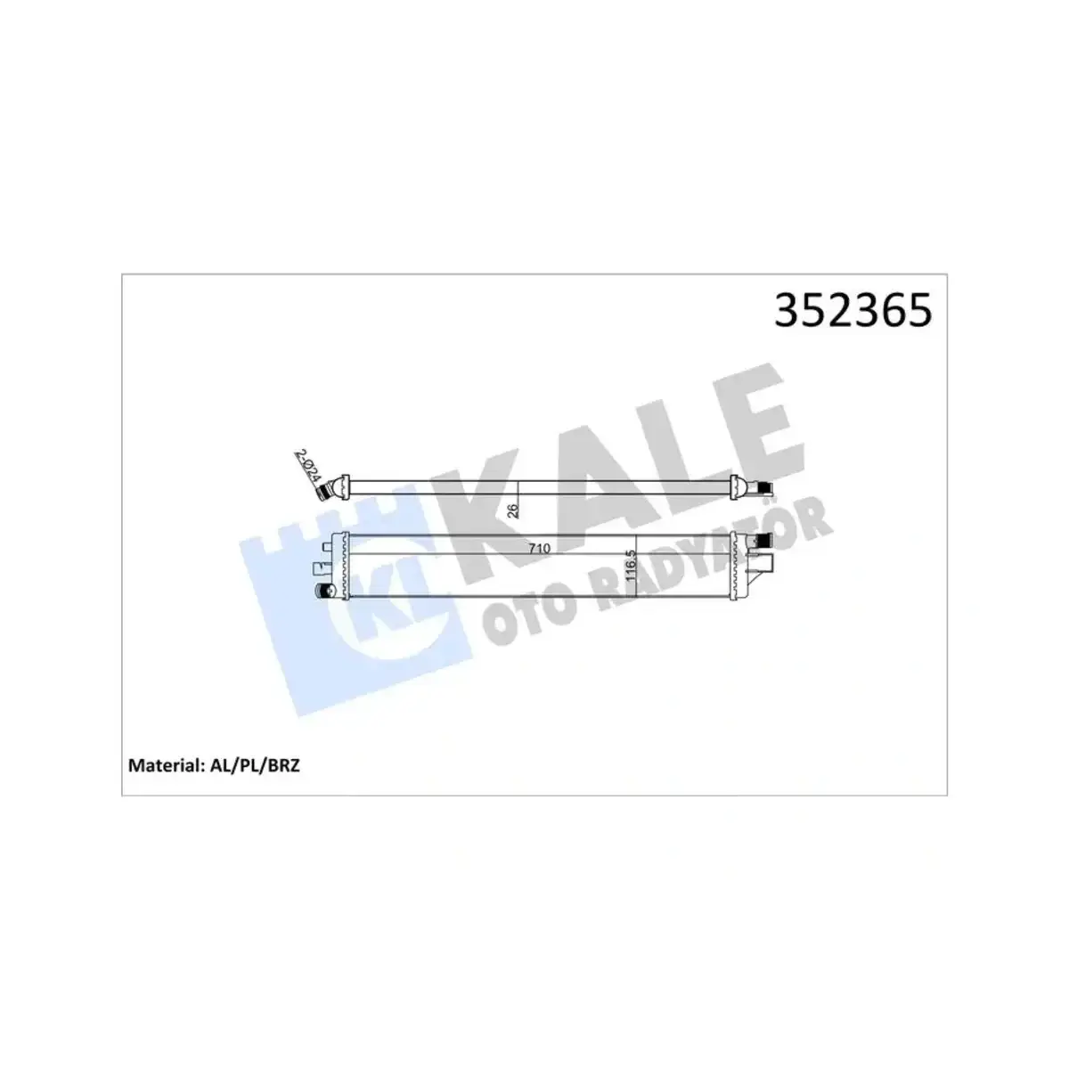 214C10001R INTERCOOLER NV400 - MOVANO B - MASTER III 2.3 CDTI 10=> KALE