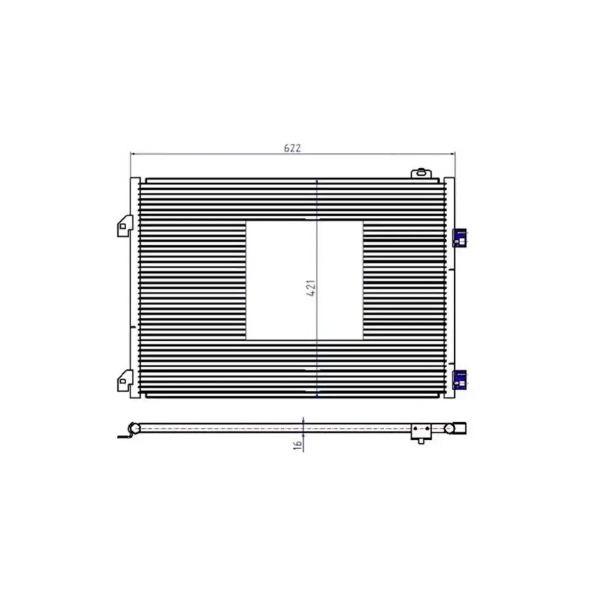 8200245598 KLIMA RADYATORU CLIO II SYMBOL THALIA 1.5 DCI ORIS