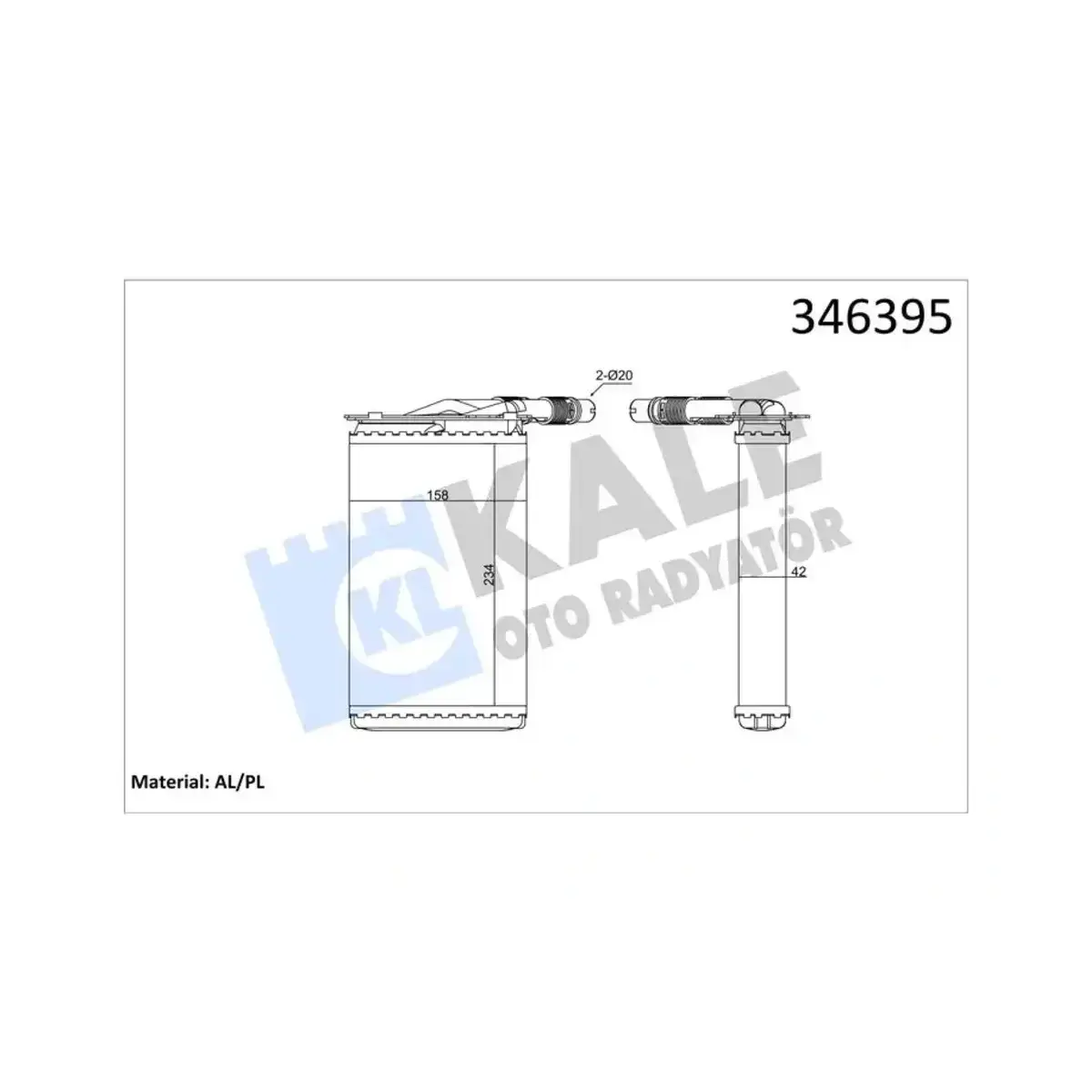 7701205538 KALORIFER RADYATORU KANGO 1.9 D KALE