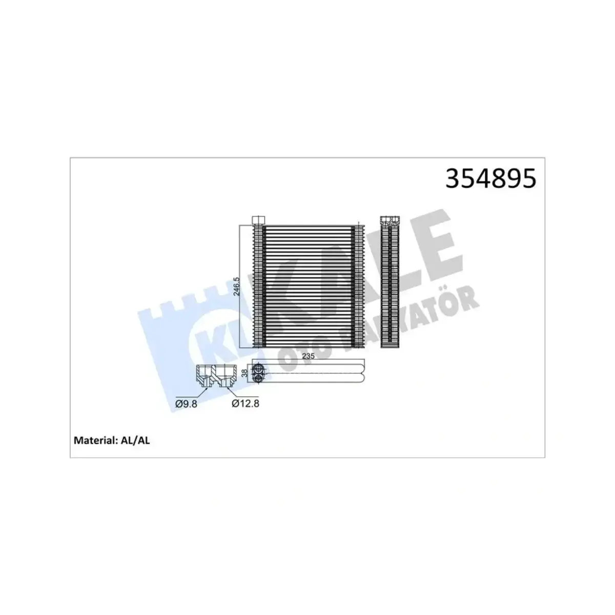 271200957R EVAPORATOR FLUENCE MEGANE III 1.6 16 V MT AT 2011 - 2016 EVAPORATOR AL PL BRZ KALE