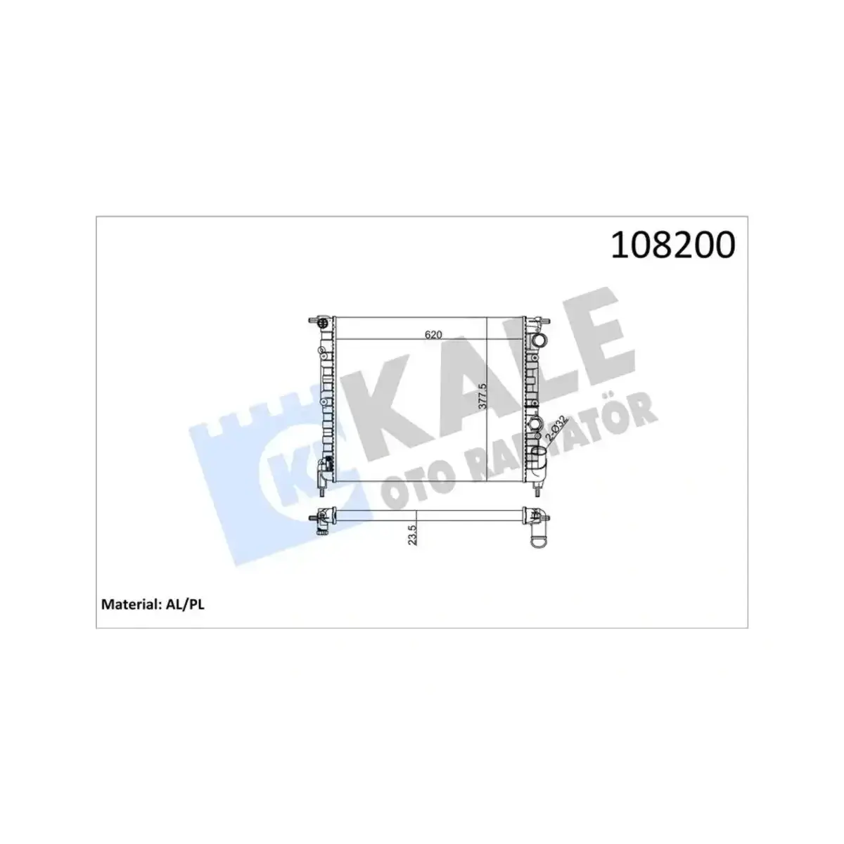 7701412001 RADYATOR R21 ESPACE 2.2 GTX AL PL 2 SIRA AL KALE