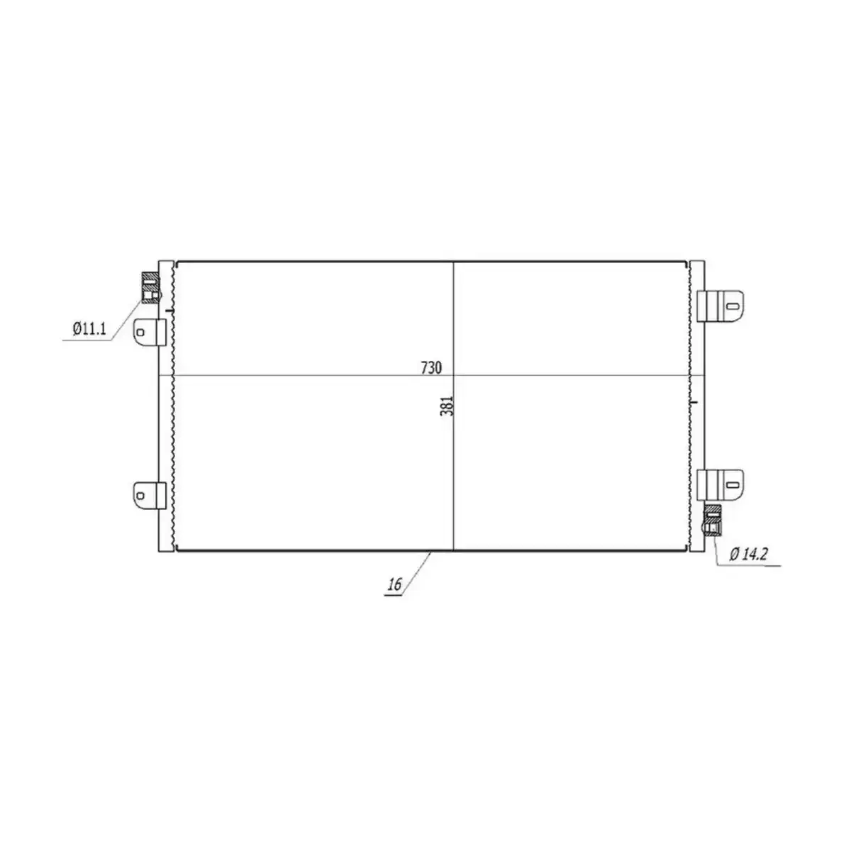 7701057122 KLIMA RADYATORU (KONDANSER) MASTER II 2.2 2.5 DCI 98> MOVANO A 2.5 2.8 3.0 DTI 98> (OTO. MEK.) ORIS