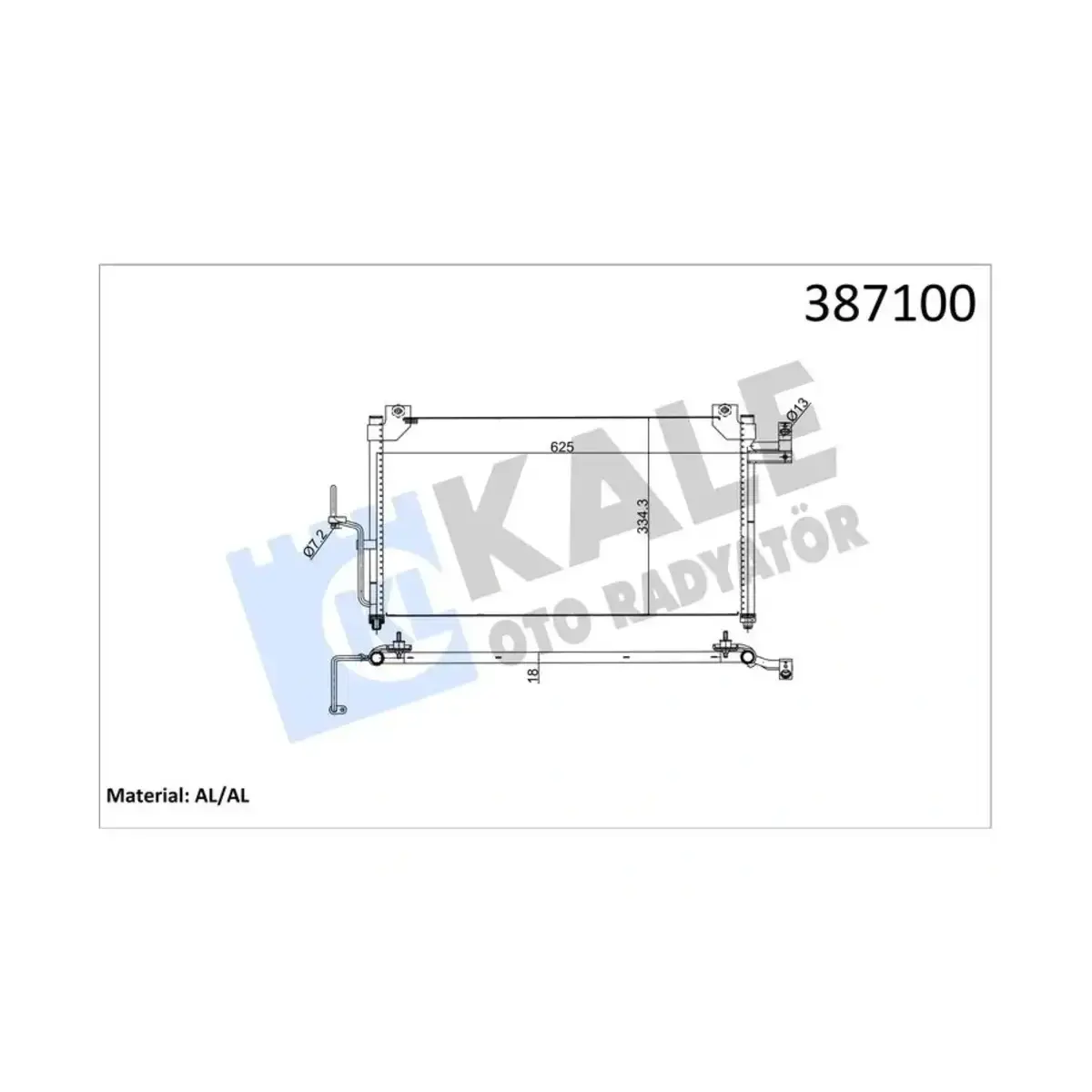 B25P-61-480A KONDENSER 323 F VI-323 S VI AL AL KALE