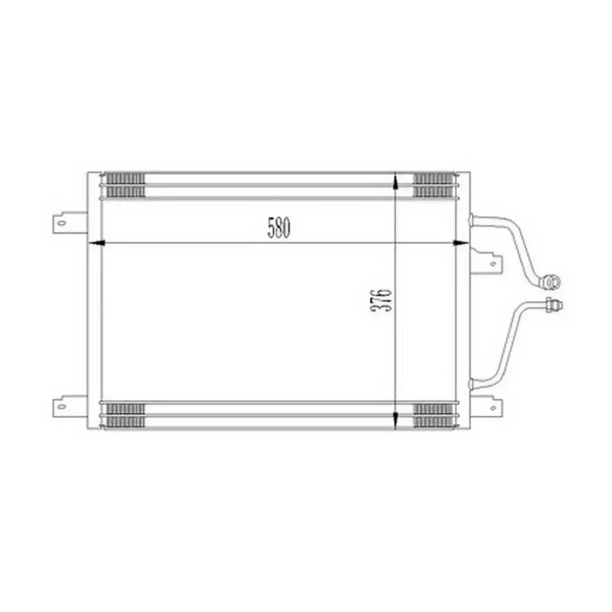 7701204731 KLIMA RADYATORU (KONDANSER) ESPACE III 2.2 TD 96> LAGUNA I 2.2 TD 94> (OTO. MEK.) ORIS