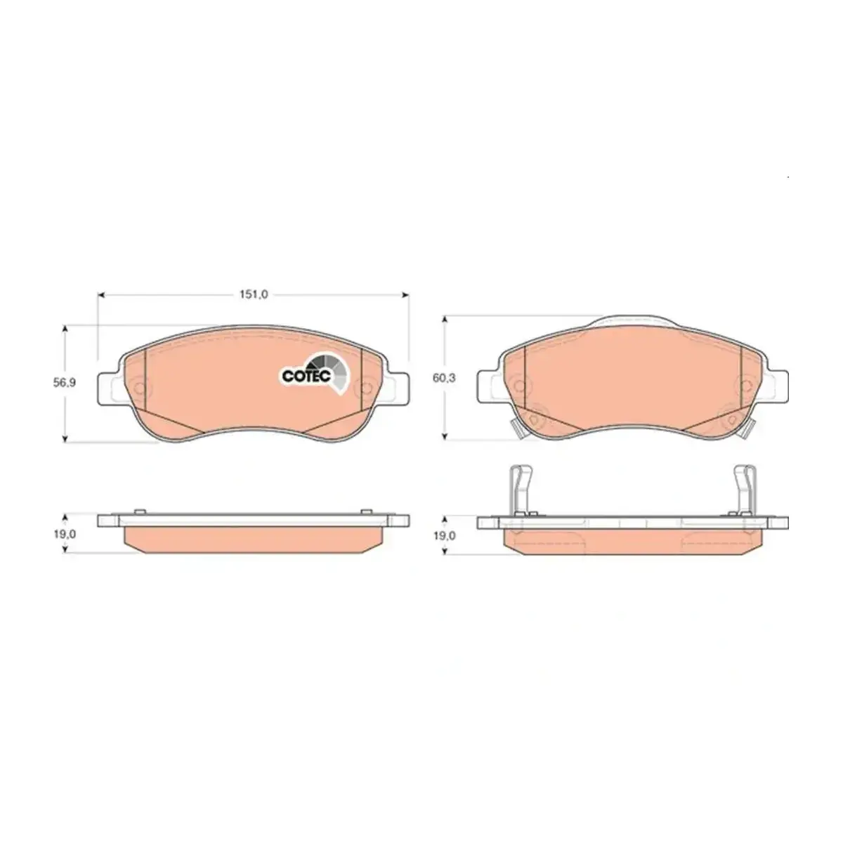 45022SWWG01 DISK BALATA HONDA TRW