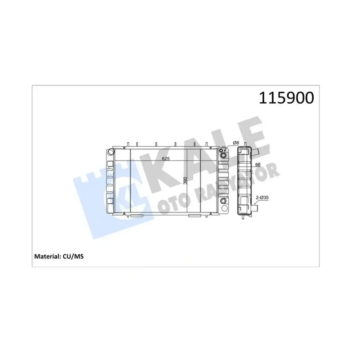 ESR-0078-LD RADYATOR (ESR) 0078 L 3 SIRA PA KALE