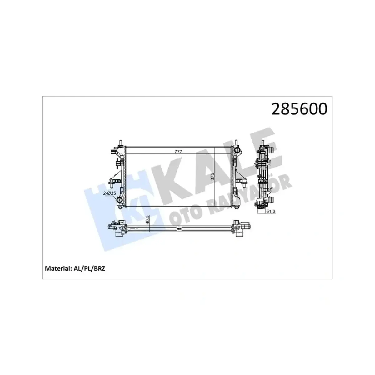 1330.S3 RADYATOR DUCATO BOXER JUMPER 3.0HDI 2.3JTD AL/PL/BRZ KALE
