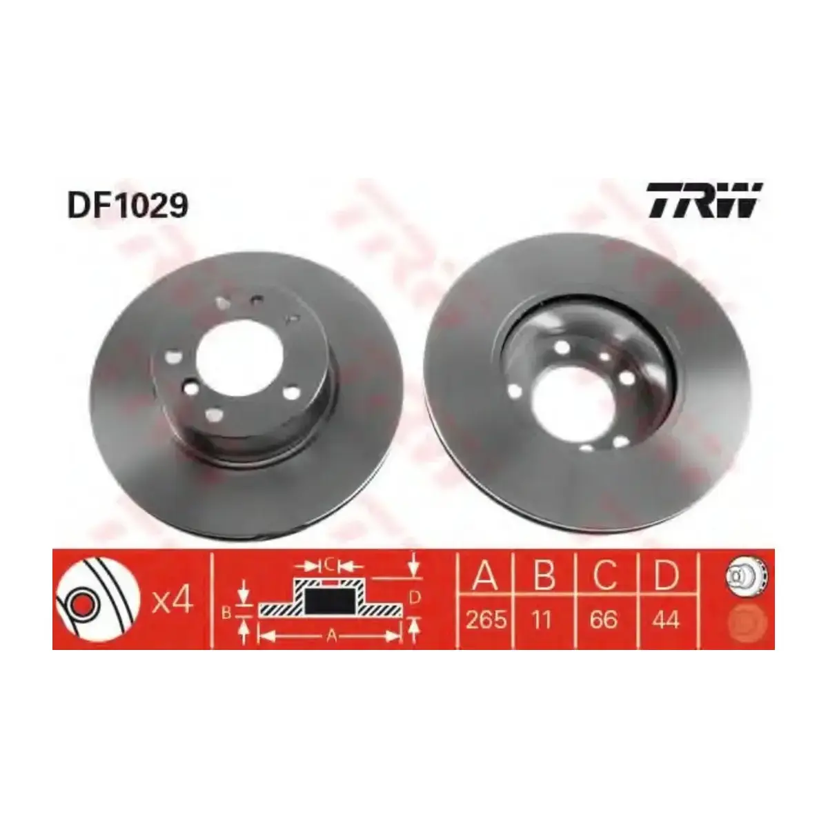 7700800003 FREN DISKI ARKA DUZ 5 BIJON LAGUNA TRW