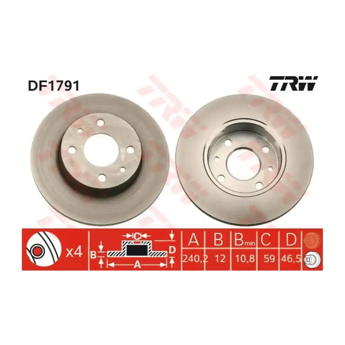 71738423 FREN DISKI DELIKSIZ ON UNO TRW