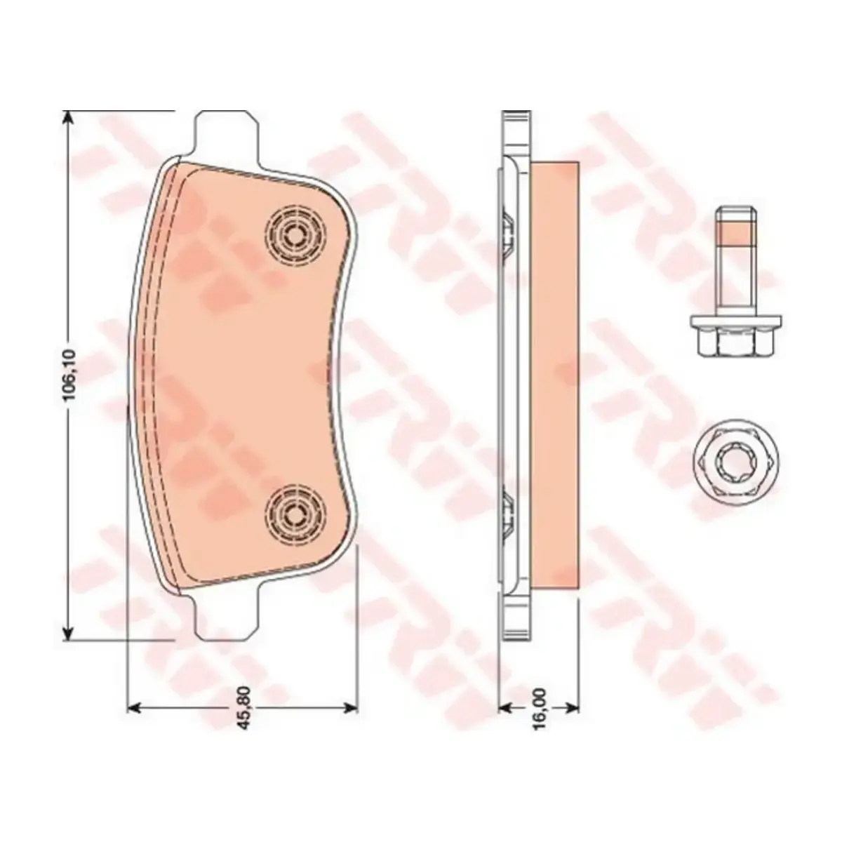440603558R FREN BALATASI ARKA FLUENCE 09> MEGANE III 09> MEGANE IV 15> SCENIC III 09> CLIO V 19> CAPTUR II 20> TRW
