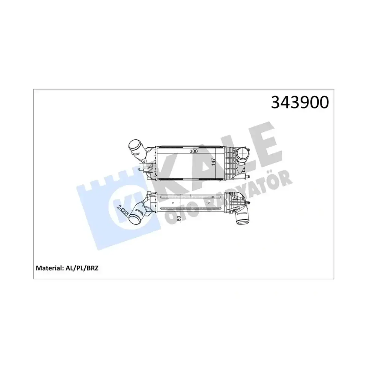 0384K8 INTERCOOLER C5 407 1.6HDI - 2.0HDI (08+) AL PL BRZ KALE