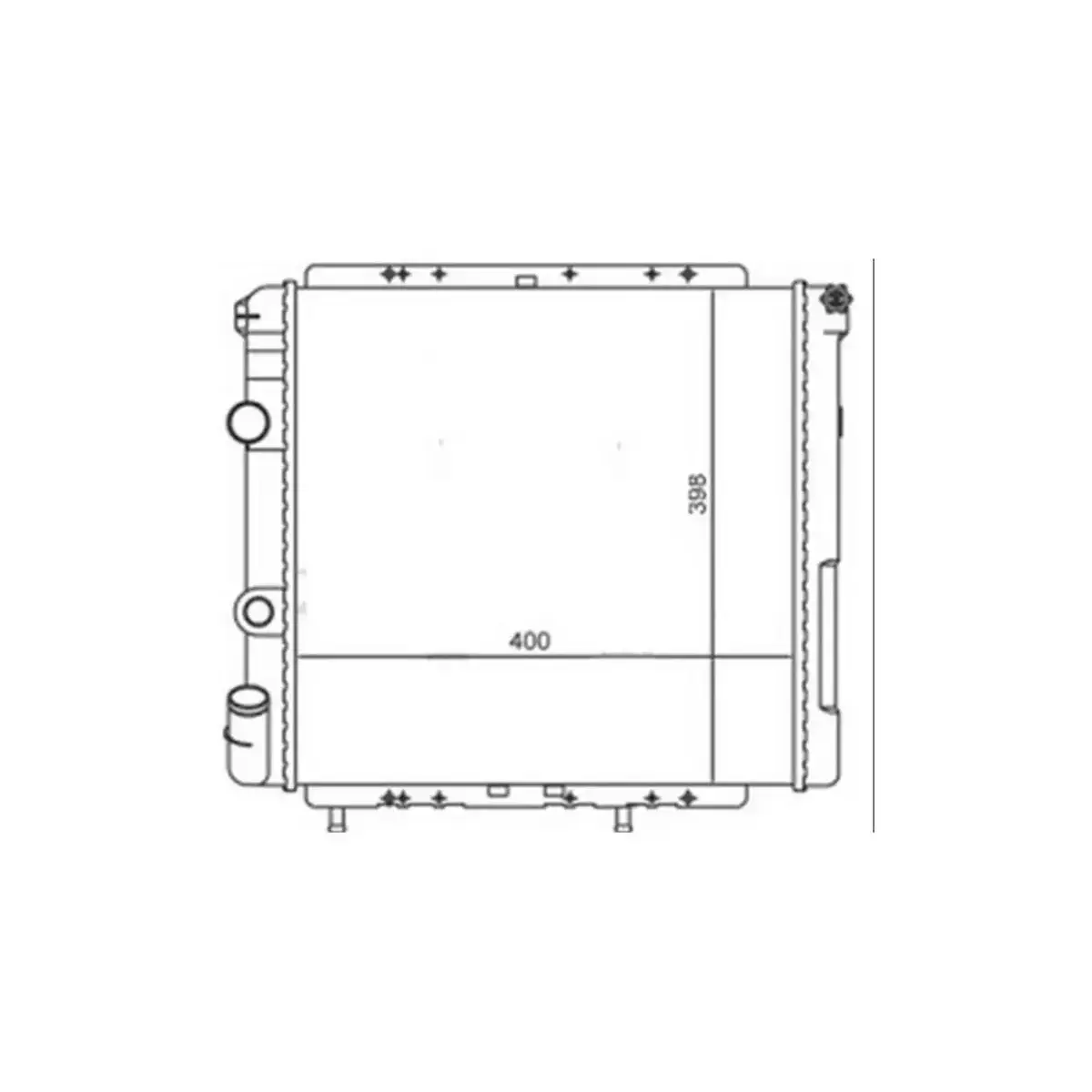 770226200 RADYATOR R9 1.4 ENJ (400X396X34) ORIS
