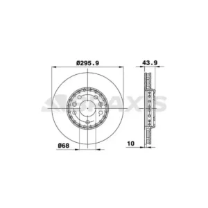 Fren Diski Ön Latitude Laguna III Megane III 296 mm (Adet Fiyatıdır) (Kutu içi 2 adet) 2008 ve Sonrası BM 402060002R