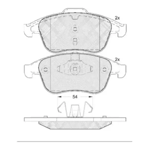 Fren Balatası Ön Laguna III Megane III Scenic III 2007 ve Sonrası BM 440608746R