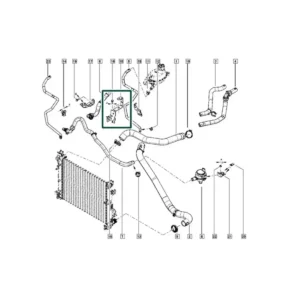 Radyatör Bağlantı Ayağı Logan II Sandero II Lodgy Dokker Duster 2007 ve Sonrası BM 497307557R