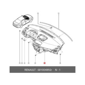 Torpido Renault 681004892R