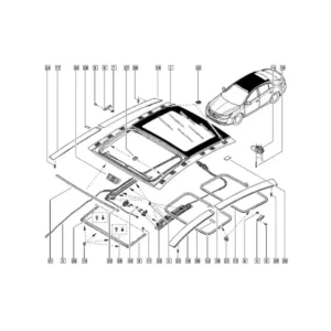 Sol Ön Açılır Tavan Bandı Renault 738554674R