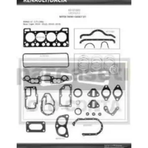 Takım Conta R12 Toros Silindir Kapak Contalı Keçesiz 1971 ve Sonrası 1.3 7701452153